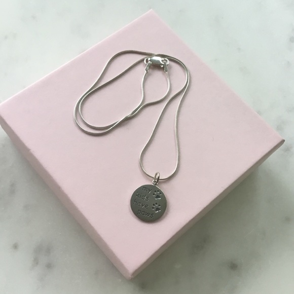 Sterling My Kids have Paws Necklace - Picture 12 of 16